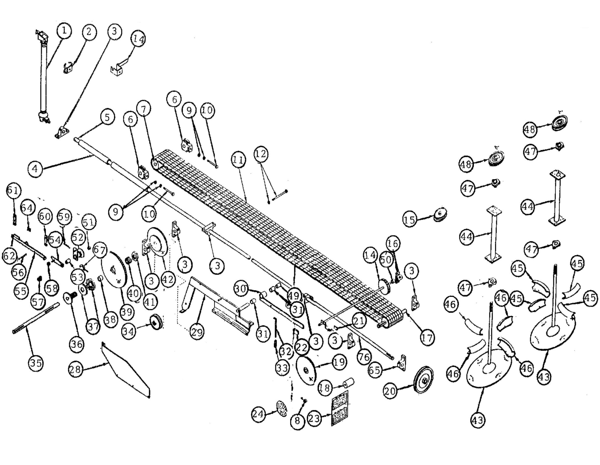 WILLMAR S500 CONVEYOR /SPINNER PARTS 5000000051